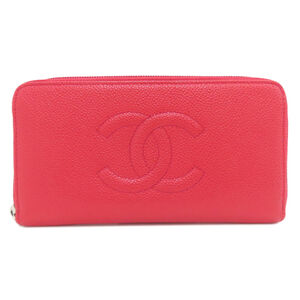 CHANEL Pink Logo Wallet